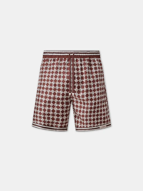 Patterned Men's Bermuda Casual ShortsMA QUAD SHORT - Chocolate