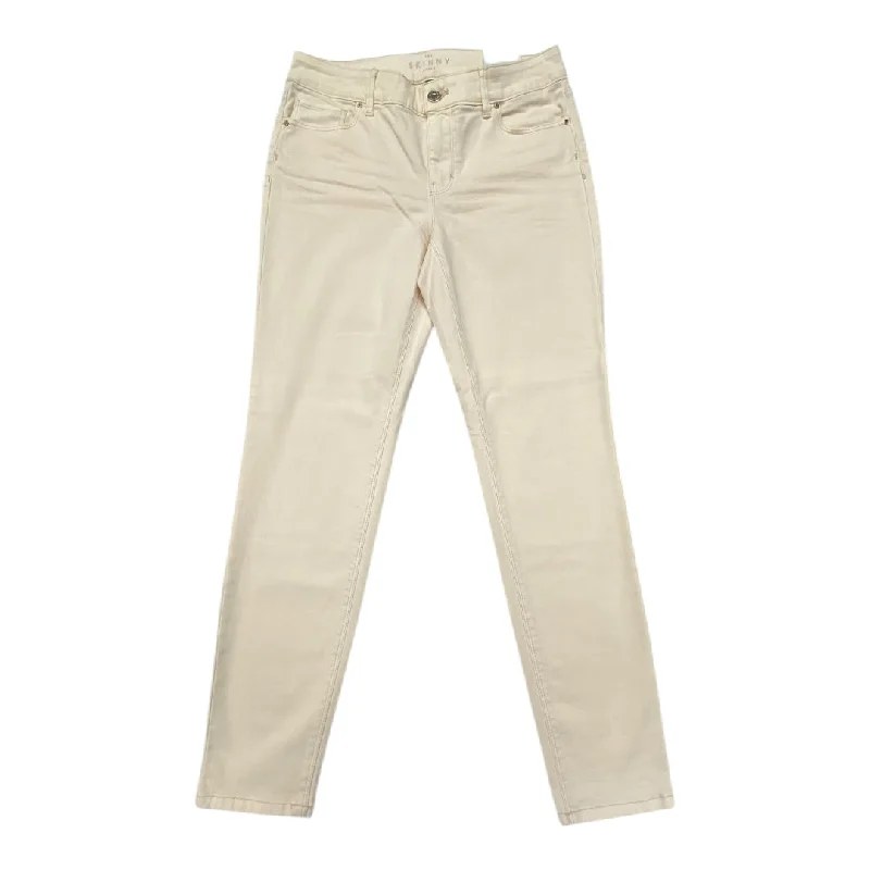 Men's Jeans with Embroidered LogosJeans Skinny By White House Black Market In Peach, Size: 4