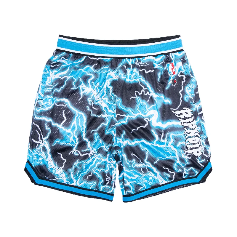 Office-Appropriate Men's Dress ShortsNikola Basketball Shorts (Black/Blue)