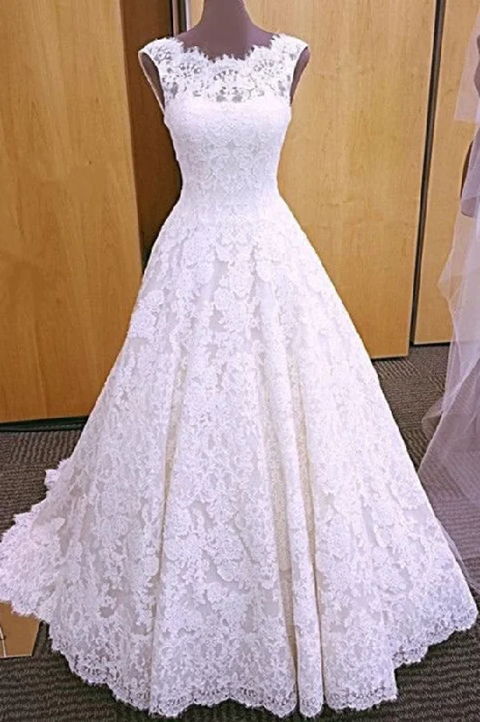women's cocktail dressesElegant Lace Bridal Dresses Long Backless Lace Wedding Dresses N932