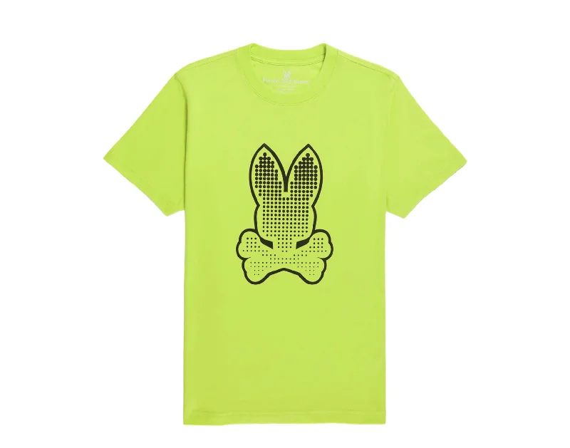 Psycho Bunny Men's Strype Graphic Tee Lime Granita B6U811X1PC-LMG