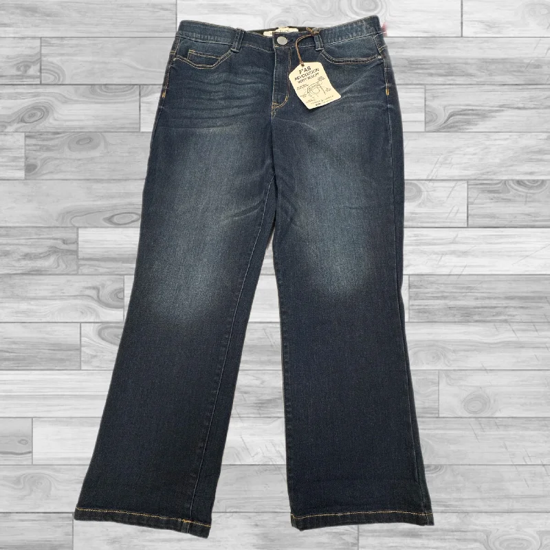 Oversized Relaxed-Fit Men's JeansJeans Straight By Vintage America In Blue Denim, Size: 16
