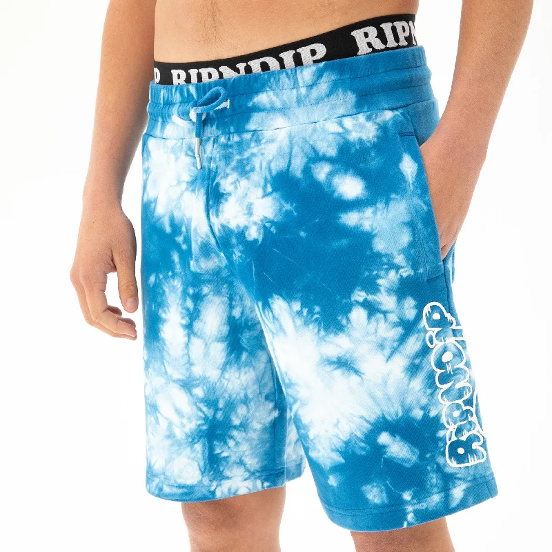 Dressy Yet Casual Men's Chino ShortsRipntail Sweatshorts (Blue Acid Wash)