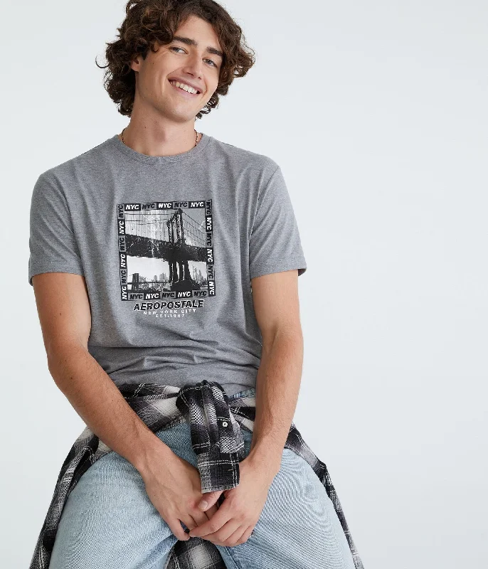 Aeropostale Nyc Bridge Graphic Tee