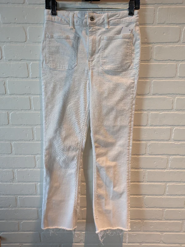 High-Quality Men's JeansWhite Jeans Straight Zara, Size 4