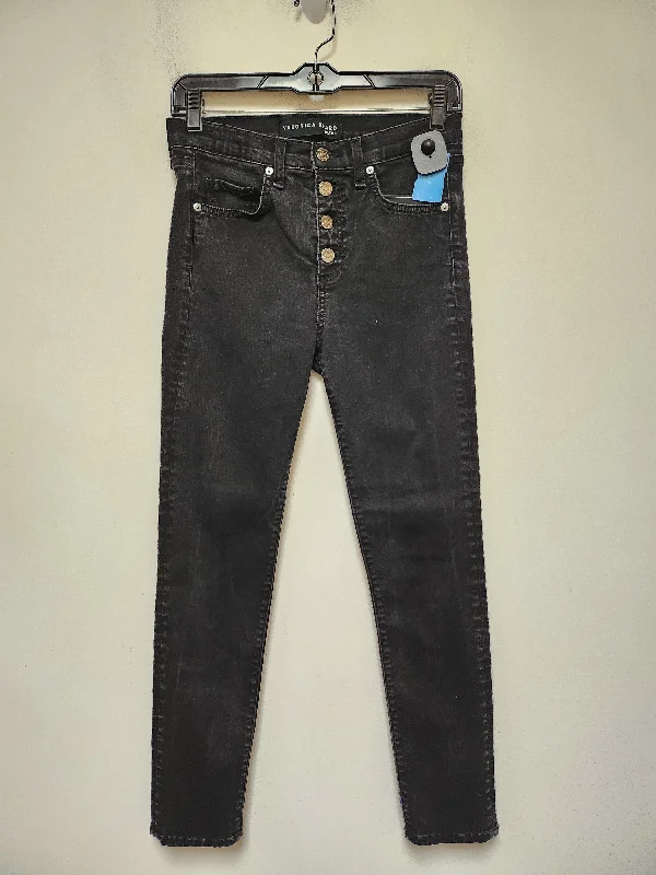 Men's Jeans with EmbroideryJeans Straight By Veronica Beard In Black, Size: 6