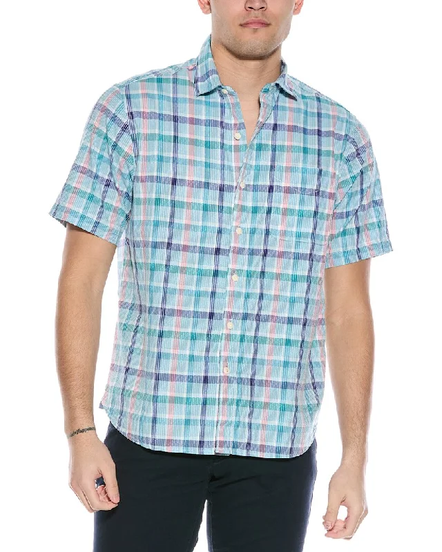 Men's Short-Sleeve Shirts for Warm WeatherTommy Bahama Sky Ripple Check Shirt