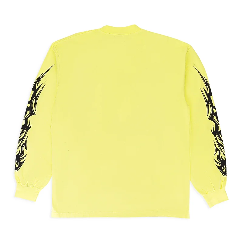 HIGH VISIBILITY HAZARD LONGSLEEVE YELLOW SWEATSHIRT