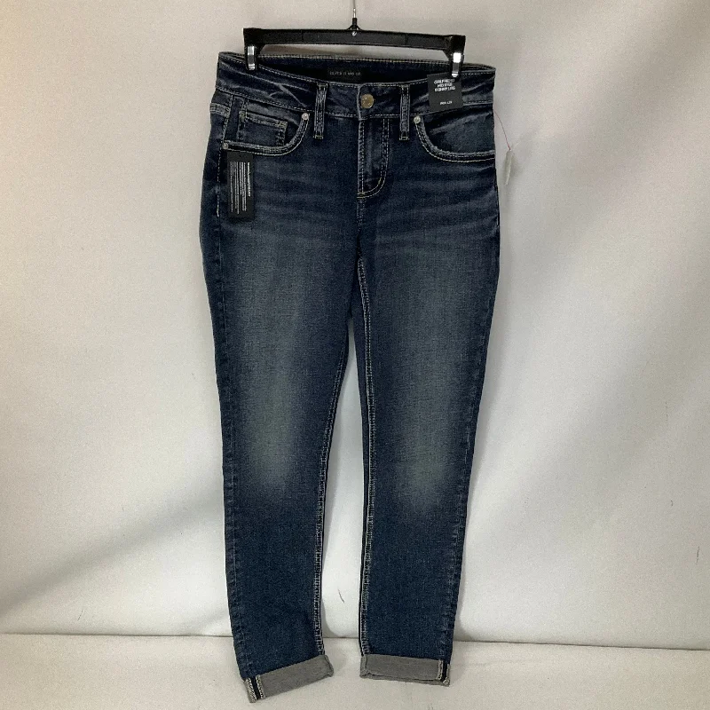 Comfortable Men's JeansJeans Skinny By Silver In Blue Denim, Size: 2