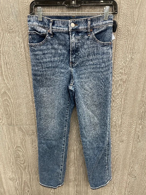 High-Waisted Bootcut Men's JeansJeans Straight By Express In Blue, Size: 4
