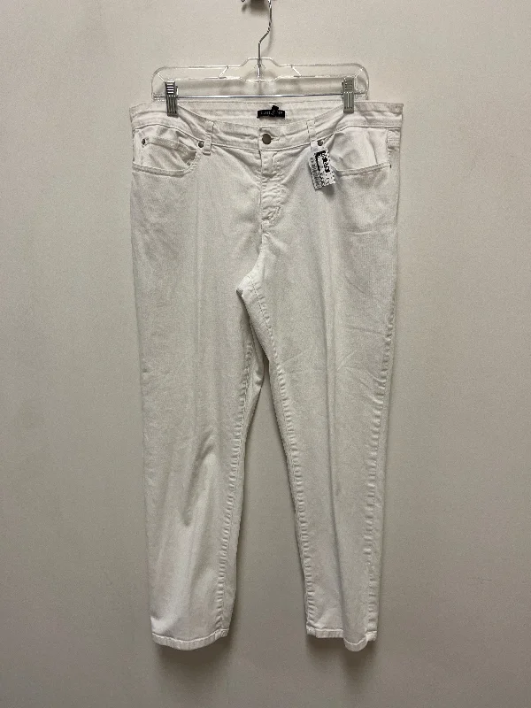 Inexpensive Men's JeansJeans Skinny By Eileen Fisher In White, Size: 14