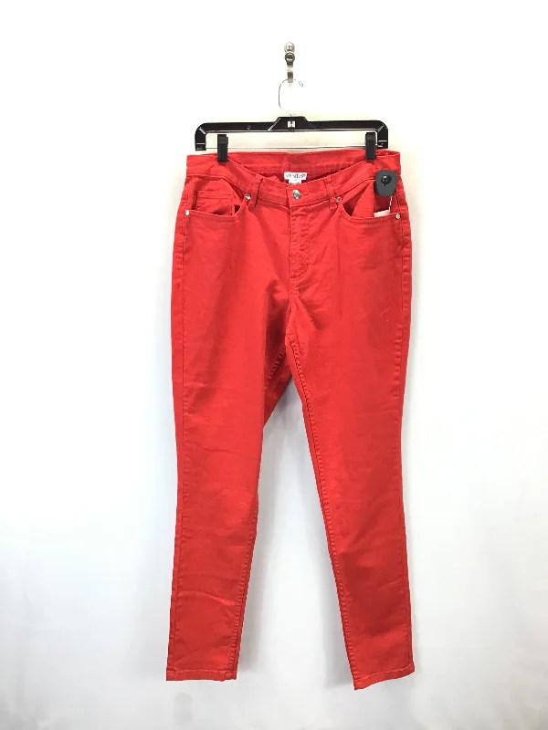 Stylish Men's JeansJeans Skinny By Venus In Red Denim, Size: 12