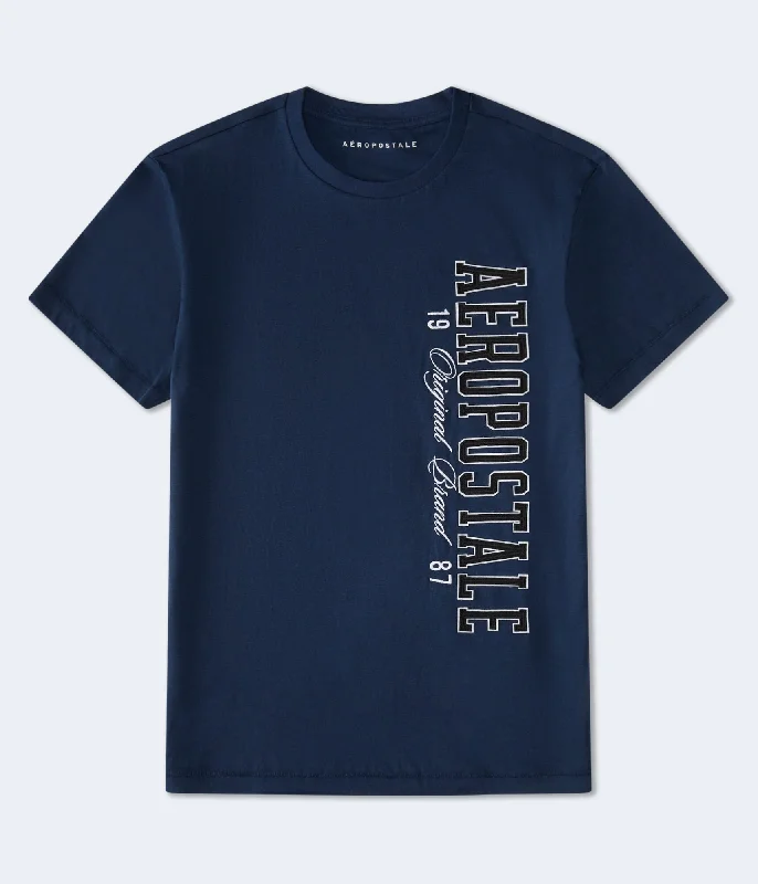 Aeropostale Vertical Appliqué Graphic Tee