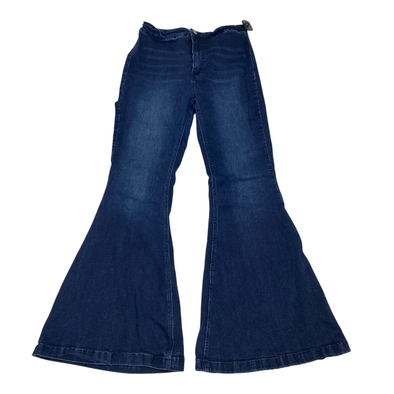 High-Quality Men's JeansJeans Flared By Kancan In Blue Denim, Size: 10
