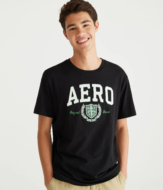 Aeropostale  Aero Athletic Crest Appliquac Graphic Tee