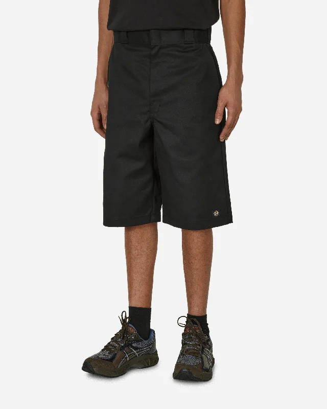 Practical and Stylish Men's Cargo Shorts13 Inch Multi Pocket Work Shorts Black