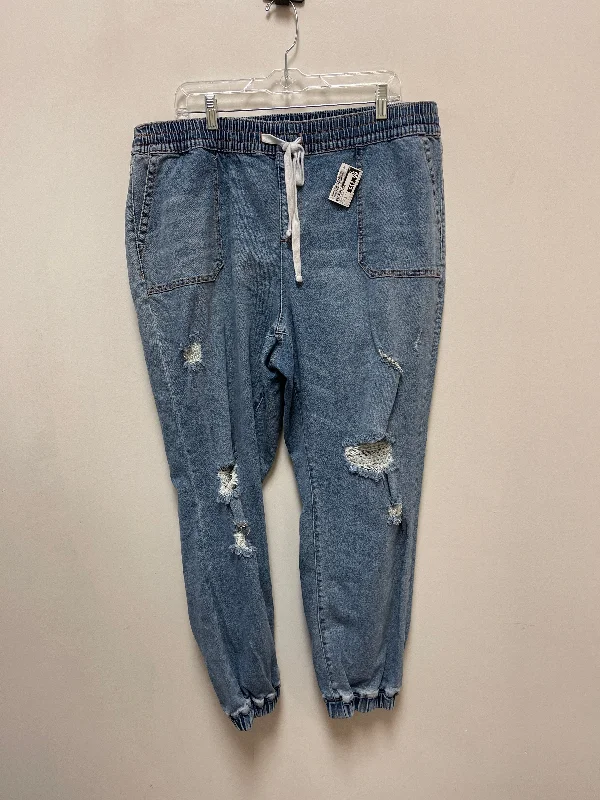 Slim-Fit Men's JeansJeans Boyfriend By Lane Bryant In Blue Denim, Size: 16