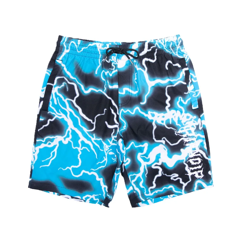 Casual Men's Cotton ShortsNikola Swim Shorts (Black/Blue)
