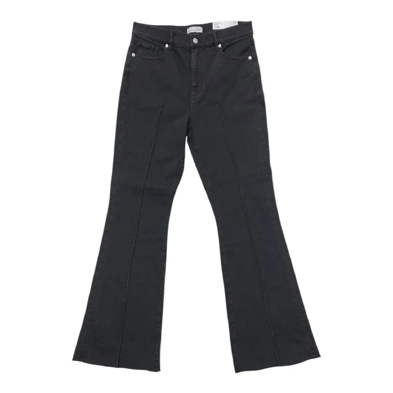 Affordable Designer Men's JeansJeans Flared By Loft In Black Denim, Size: 10