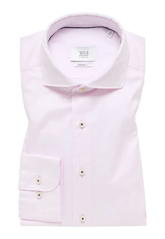 Men's Limited Edition Shirts for Exclusivity'Soft Luxury Shirt' In Pink - Modern Fit - Two Ply Cotton Twill Everyday Shirt with Cutaway Collar by Eterna 1863 Men's Limited Edition Shirts for Exclusivity'Soft Luxury Shirt' In Pink - Modern Fit - Two Ply Cotton Twill Everyday Shirt with Cutaway Collar by Eterna 1863