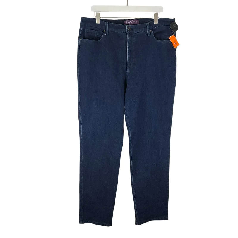 Men's Jeans with Functional PocketsJeans Straight By Gloria Vanderbilt In Blue Denim, Size: 18