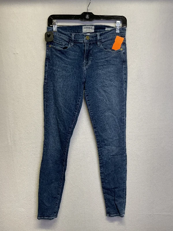 Men's Jeans for a Night OutJeans Skinny By Frame In Blue Denim, Size:4