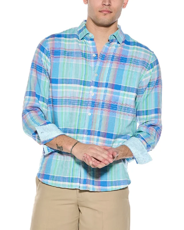 Men's Button-Down Collar Shirts for Staying PolishedTommy Bahama Barbados Breeze Villa Check Linen-Blend Shirt Men's Button-Down Collar Shirts for Staying PolishedTommy Bahama Barbados Breeze Villa Check Linen-Blend Shirt