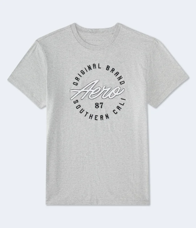 Aeropostale Script Circle Graphic Tee