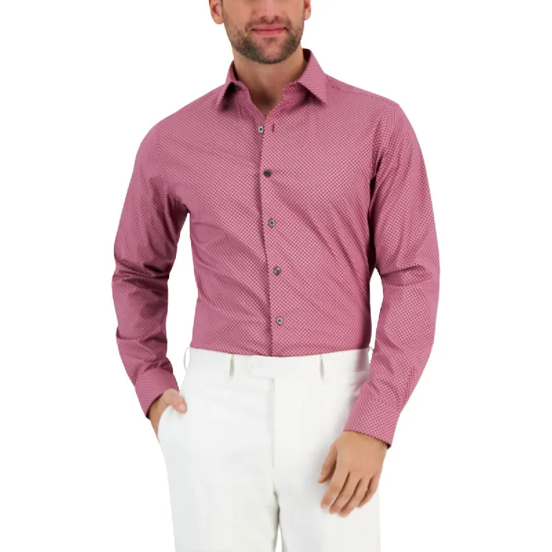 Men's Oxford Shirts for a Preppy StyleMens Printed Stretch Button-Down Shirt