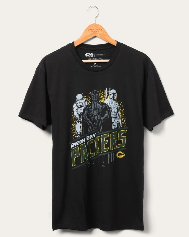 Unisex Star Wars x Junk Food x NFL Dark Side Team Packers Tee