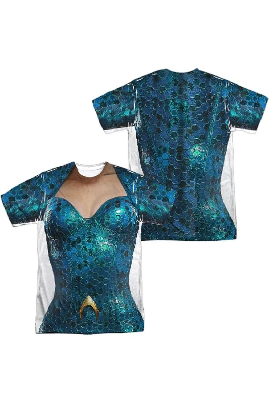 Aquaman Movie Mera Uniform (Front/Back Print) Short Sleeve Adult Poly Crew Tee / T-Shirt