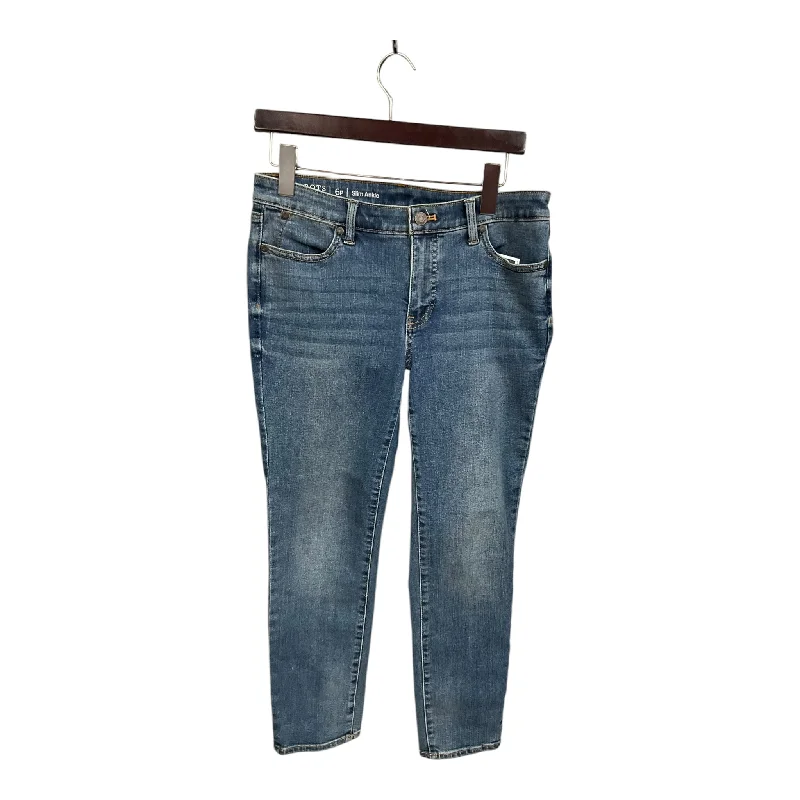 Modern Ripped and Distressed Men's JeansJeans Straight By Talbots In Blue Denim, Size: 6