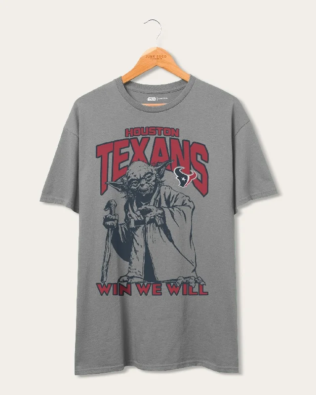 Texans Star Wars Yoda Win We Will Fan Tee
