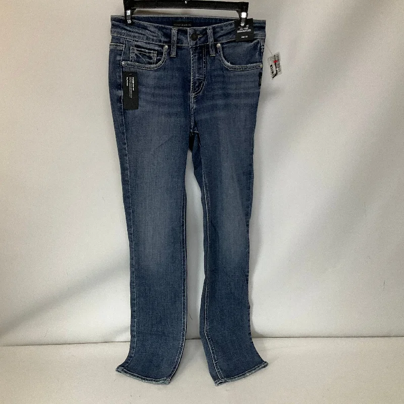 Light Blue Denim Men's JeansJeans Boot Cut By Silver In Blue Denim, Size: 2