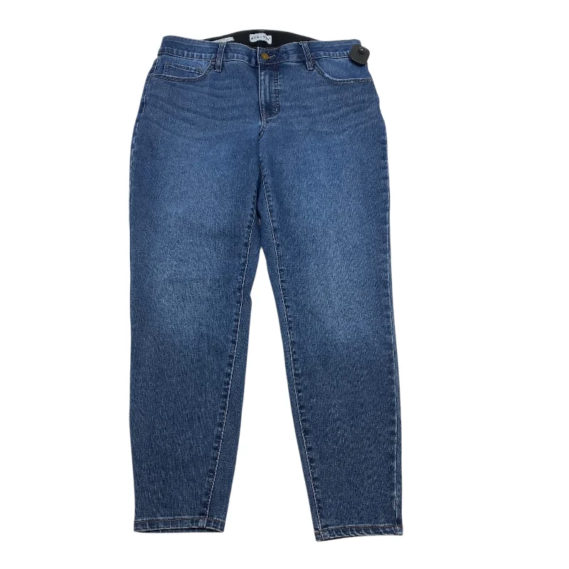 Jeans for Men with a Athletic BuildJeans Skinny By Ava & Viv In Blue Denim, Size: 16