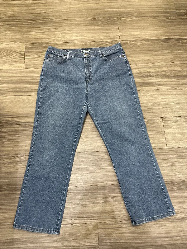 Fashionable Men's JeansJeans Boot Cut By Lee In Blue, Size: 18