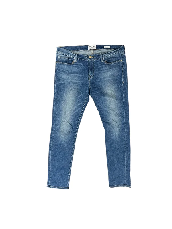 Classic Blue Men's JeansJeans Skinny By Frame In Blue Denim, Size: 12