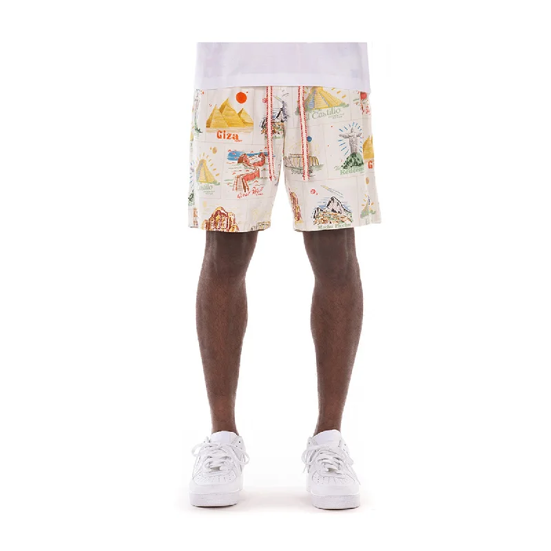 Cozy and Warm Men's Flannel ShortsBillionaire Boys Club Mens Wonders Shorts 2104-521 Gardenia