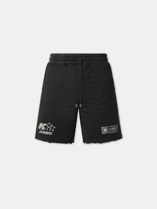 Summer-Appropriate Men's Lightweight ShortsAMIRI MESH BASKETBALL SHORT - Black