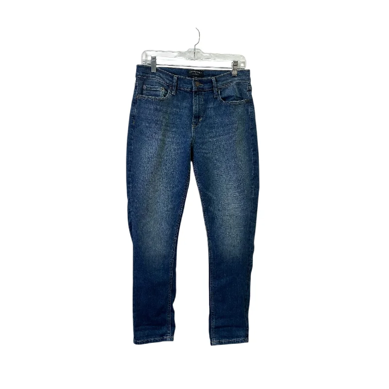 Yoked Back Men's JeansJeans Straight By Banana Republic In Blue Denim, Size:4