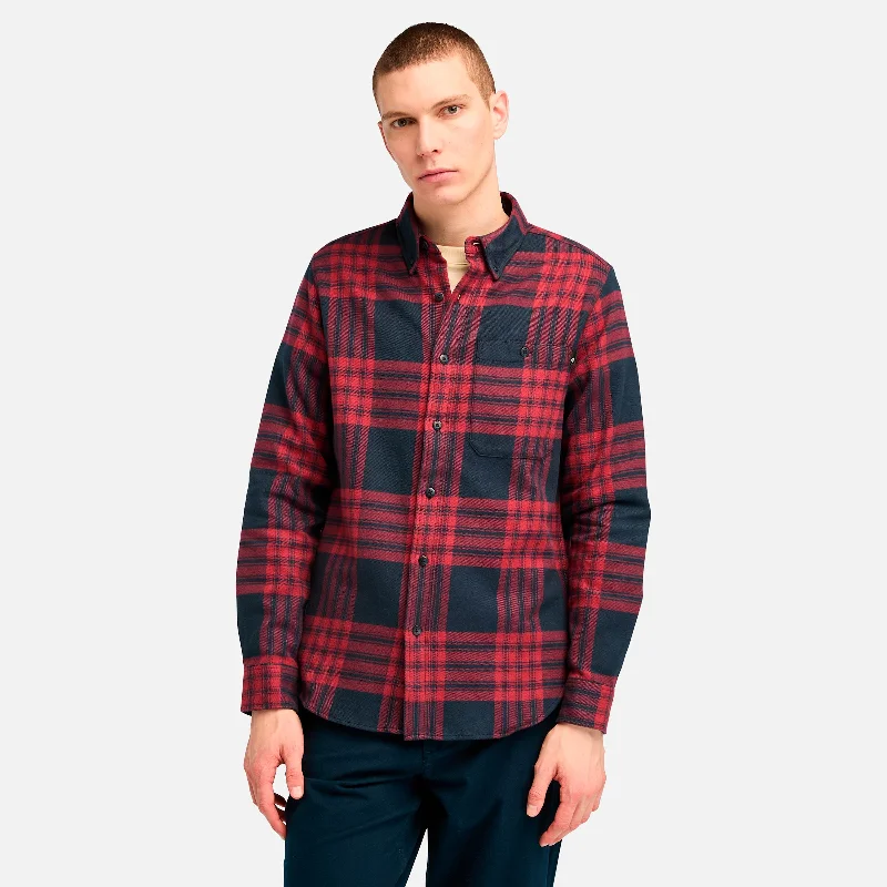 Layered Men's Henley ShirtsMen's Midweight Flannel Check Shirt