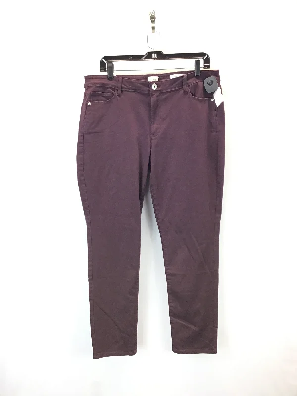 Unique Men's Jeans DesignsJeans Skinny By J. Jill In Maroon, Size: 14