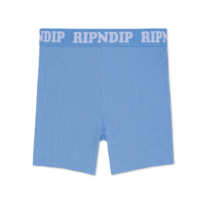Work-Appropriate Men's Cargo and Utility ShortsPeeking Nermal Biker Shorts (Light Blue)