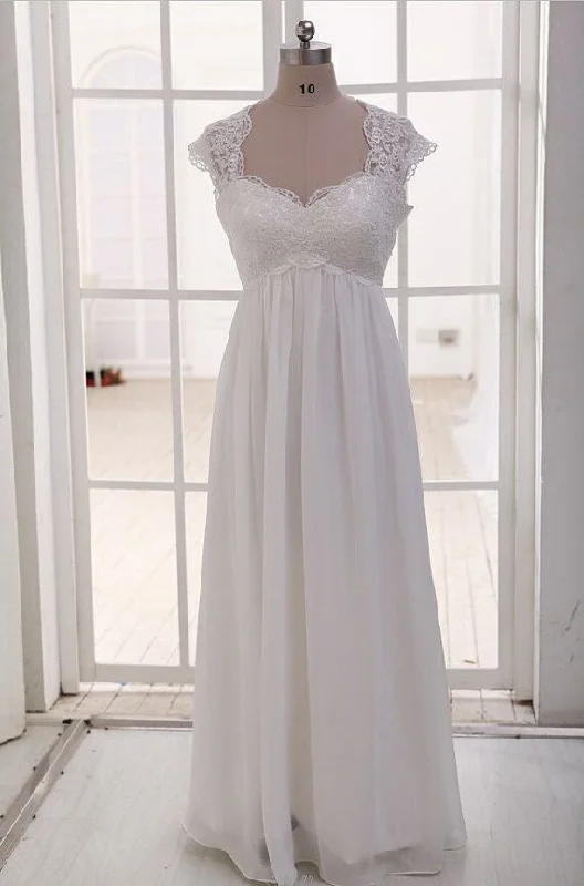 Formal DressEmpire See Through Sweetheart Maternity Bridal Wedding Gowns