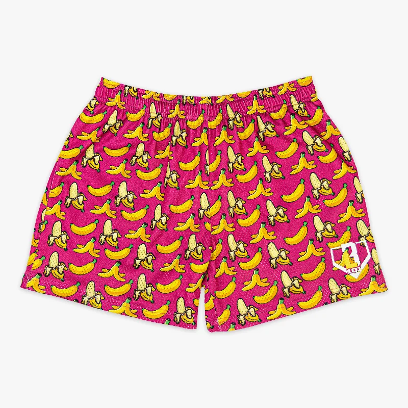 Men's Dressy Short-Inseam PantsBanana Shorts - Pink