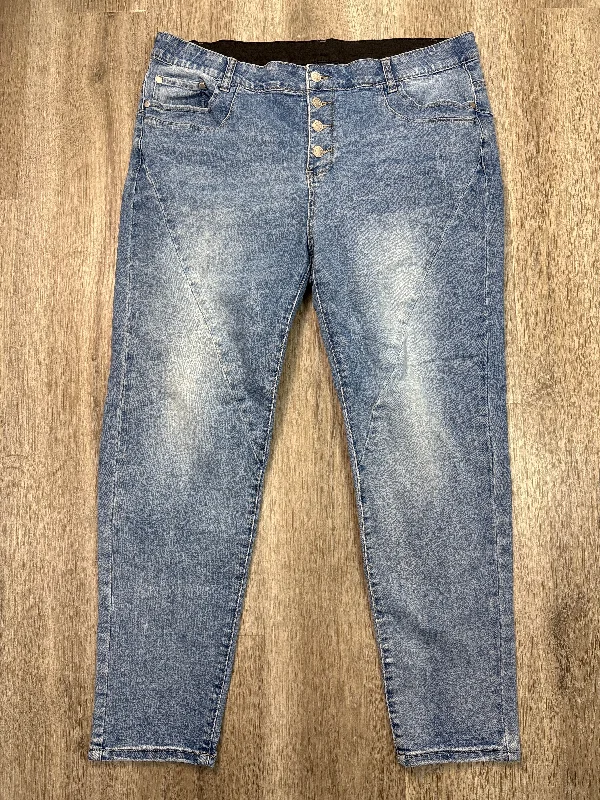 New Arrival Men's JeansJeans Skinny By Societie In Blue Denim, Size: 18