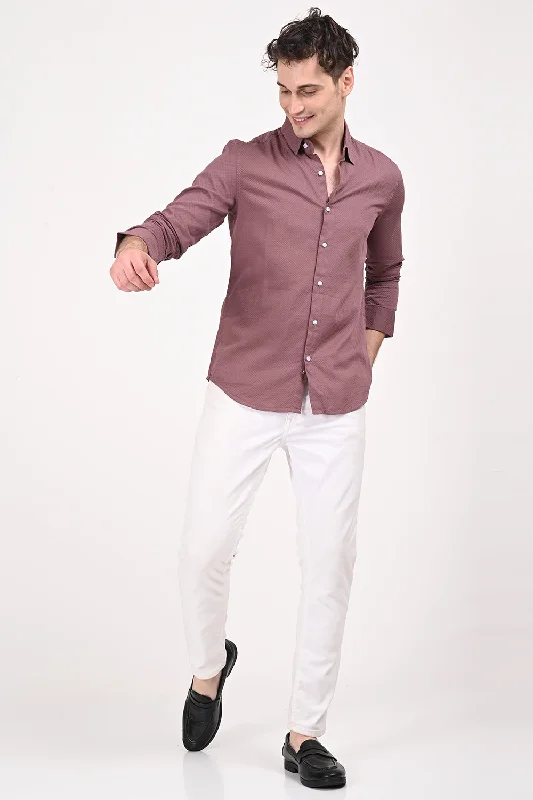 Men's Striped Shirts for a Maritime TwistRose Gold Urban Grid Shirt