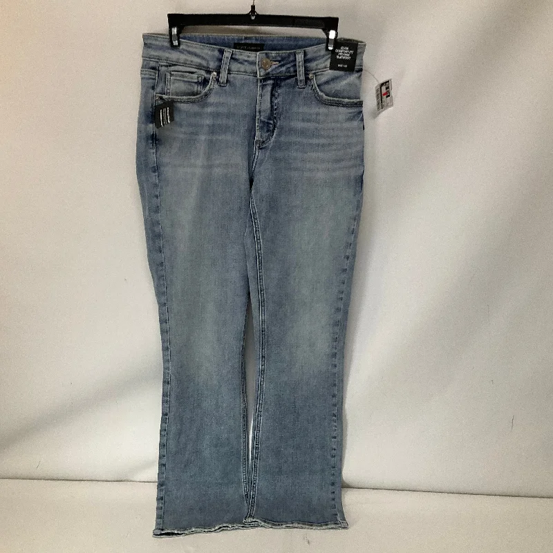Men's Skinny Jeans with Stretch FabricJeans Boot Cut By Silver In Blue Denim, Size: 2