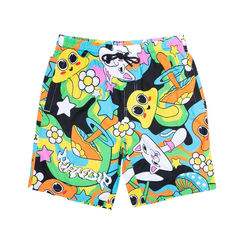 Creative and Unique Men's Patterned Fashion ShortsShroom Mania Swim Shorts (Multi)