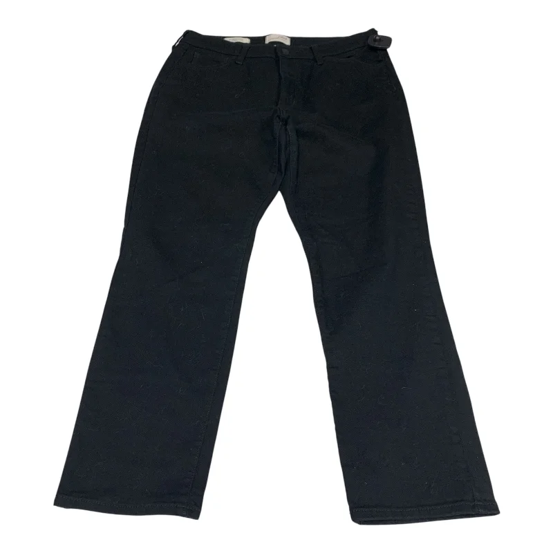 Wash and Wear Men's JeansJeans Straight By Universal Thread In Black Denim, Size: 12